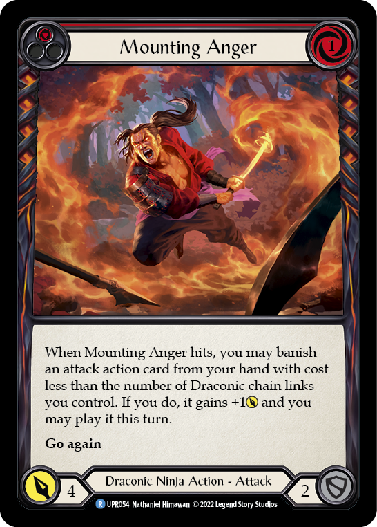 Mounting Anger (Red) [UPR054] (Uprising)  Rainbow Foil | Chromatic Games