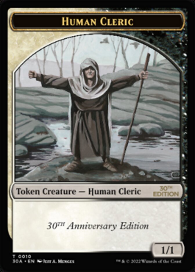 Human Cleric Token [30th Anniversary Tokens] | Chromatic Games