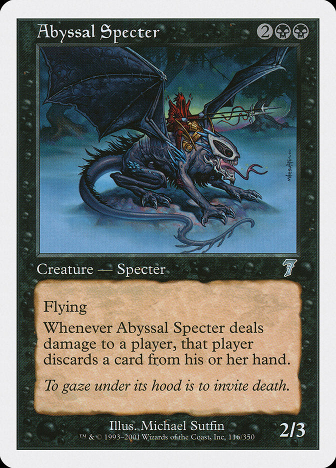 Abyssal Specter [Seventh Edition] | Chromatic Games