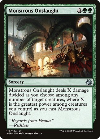 Monstrous Onslaught [Aether Revolt] | Chromatic Games