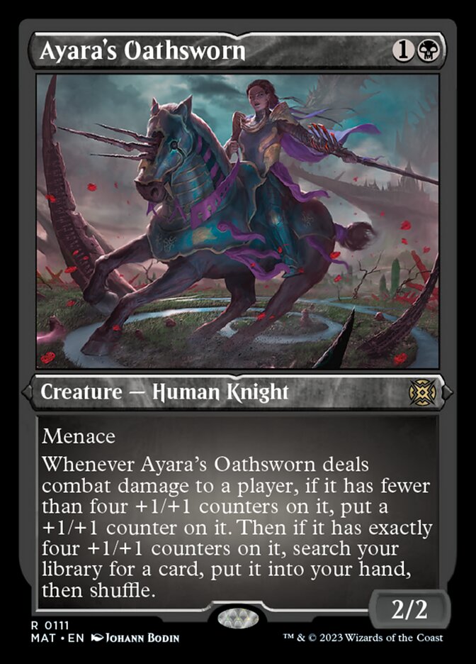 Ayara's Oathsworn (Foil Etched) [March of the Machine: The Aftermath] | Chromatic Games