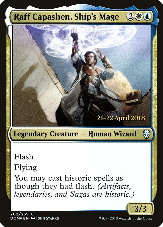 Raff Capashen, Ship's Mage [Dominaria Prerelease Promos] | Chromatic Games