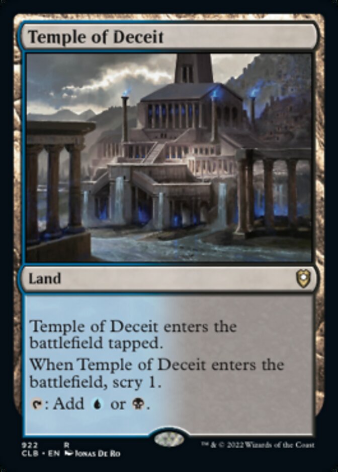 Temple of Deceit [Commander Legends: Battle for Baldur's Gate] | Chromatic Games