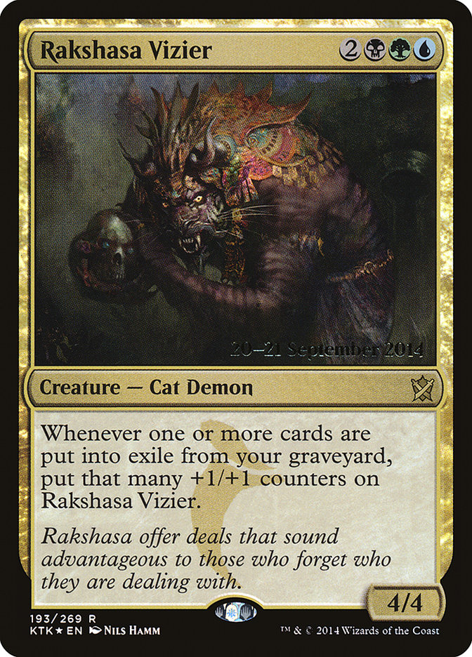 Rakshasa Vizier [Khans of Tarkir Prerelease Promos] | Chromatic Games