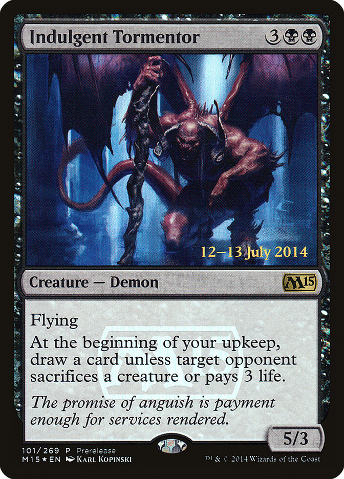 Indulgent Tormentor [Magic 2015 Prerelease Promos] | Chromatic Games