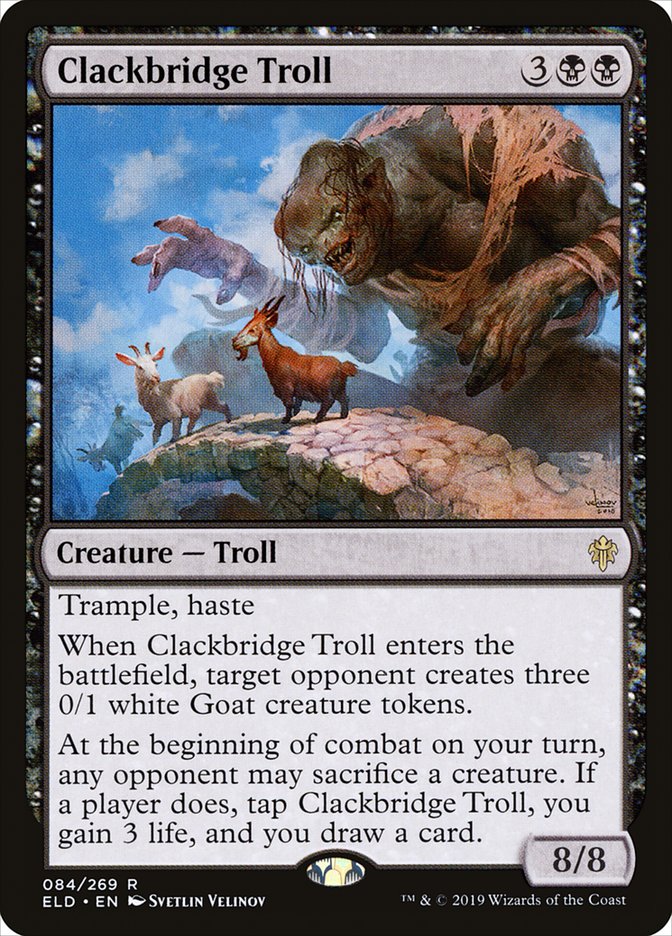 Clackbridge Troll [Throne of Eldraine] | Chromatic Games