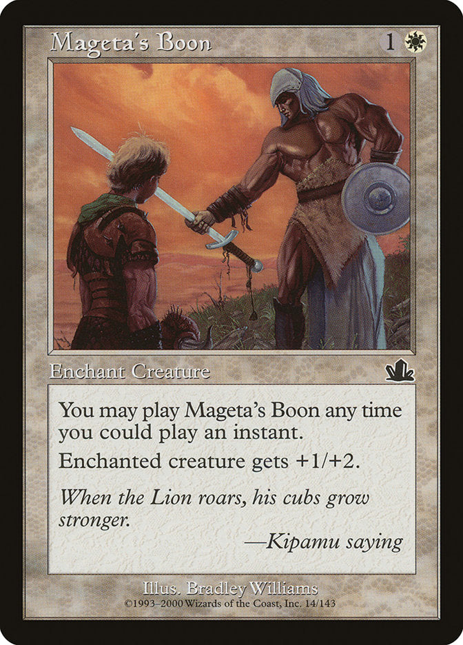 Mageta's Boon [Prophecy] | Chromatic Games