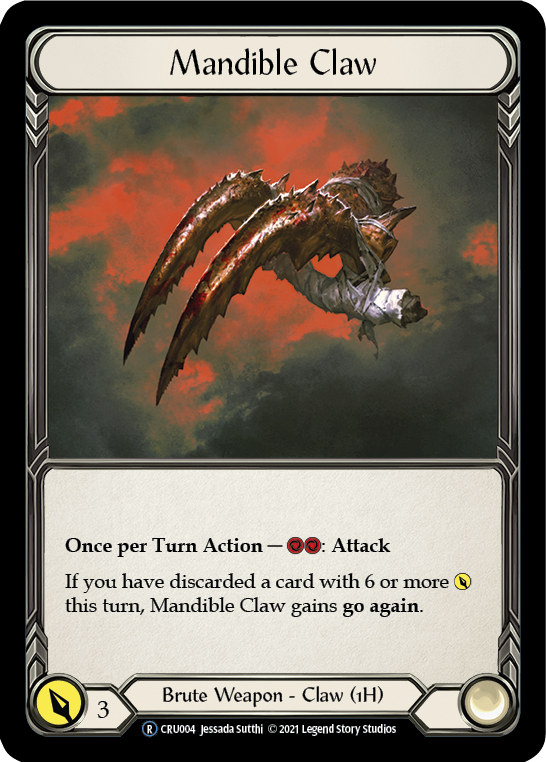 Mandible Claw [U-CRU004] (Crucible of War Unlimited)  Unlimited Rainbow Foil | Chromatic Games