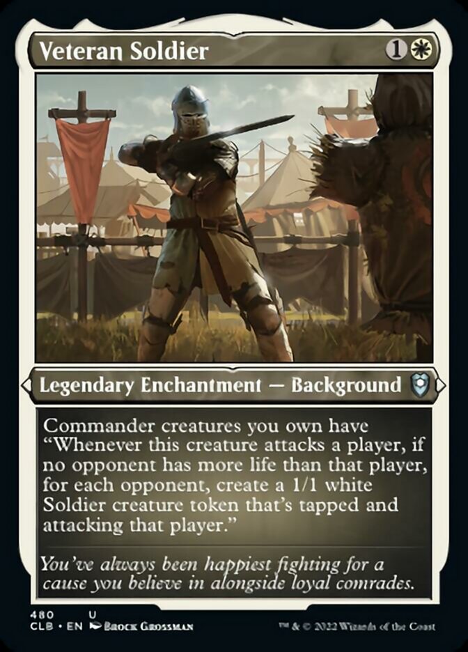 Veteran Soldier (Foil Etched) [Commander Legends: Battle for Baldur's Gate] | Chromatic Games