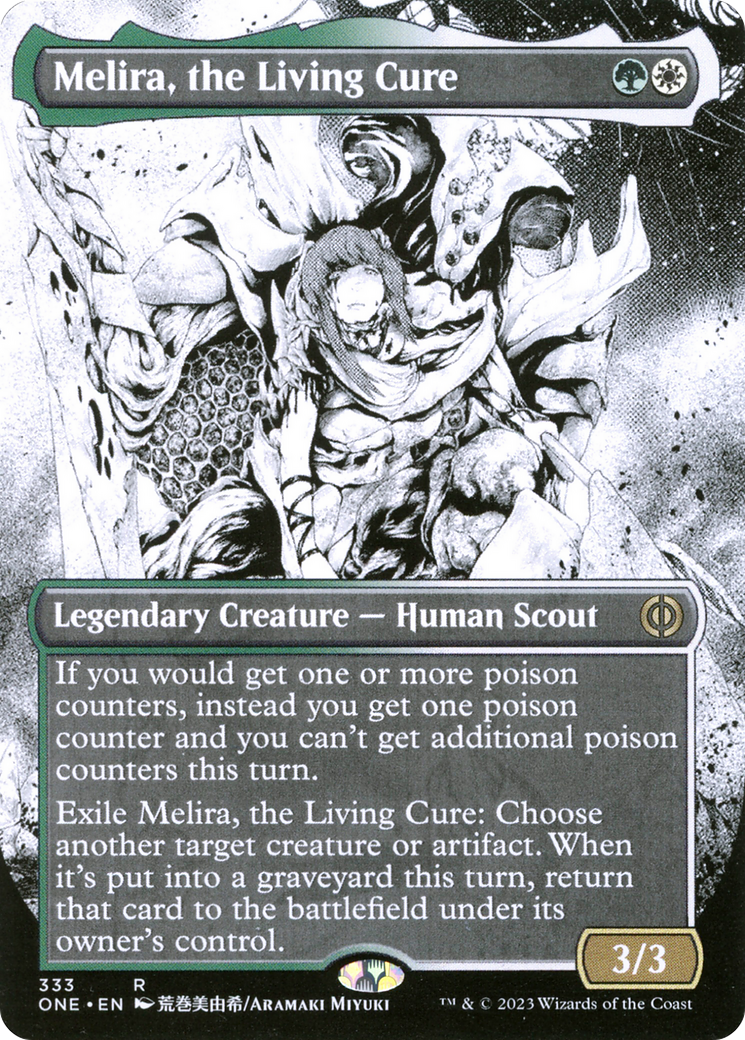 Melira, the Living Cure (Borderless Manga) [Phyrexia: All Will Be One] | Chromatic Games