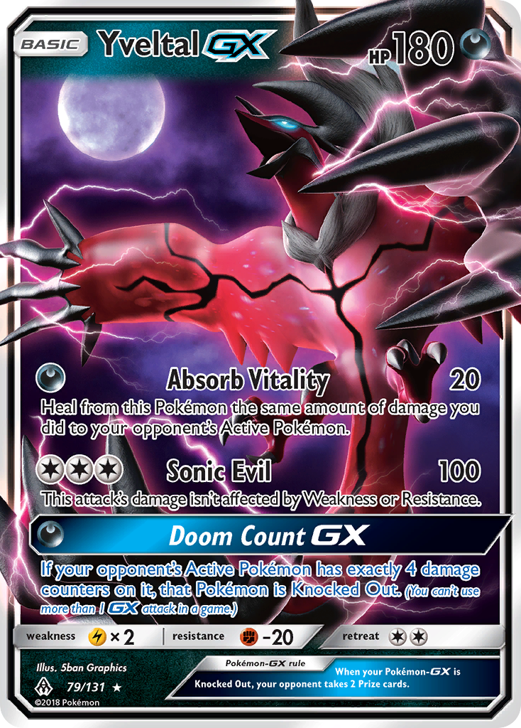 Yveltal GX (79/131) [Sun & Moon: Forbidden Light] | Chromatic Games