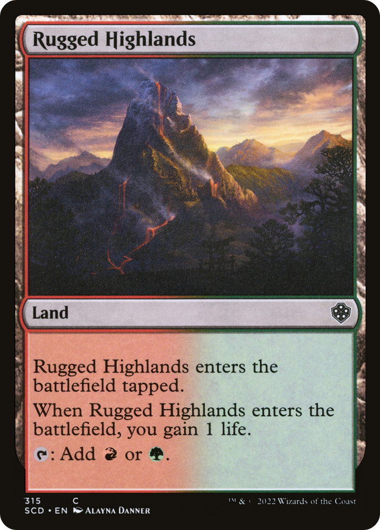 Rugged Highlands [Starter Commander Decks] | Chromatic Games