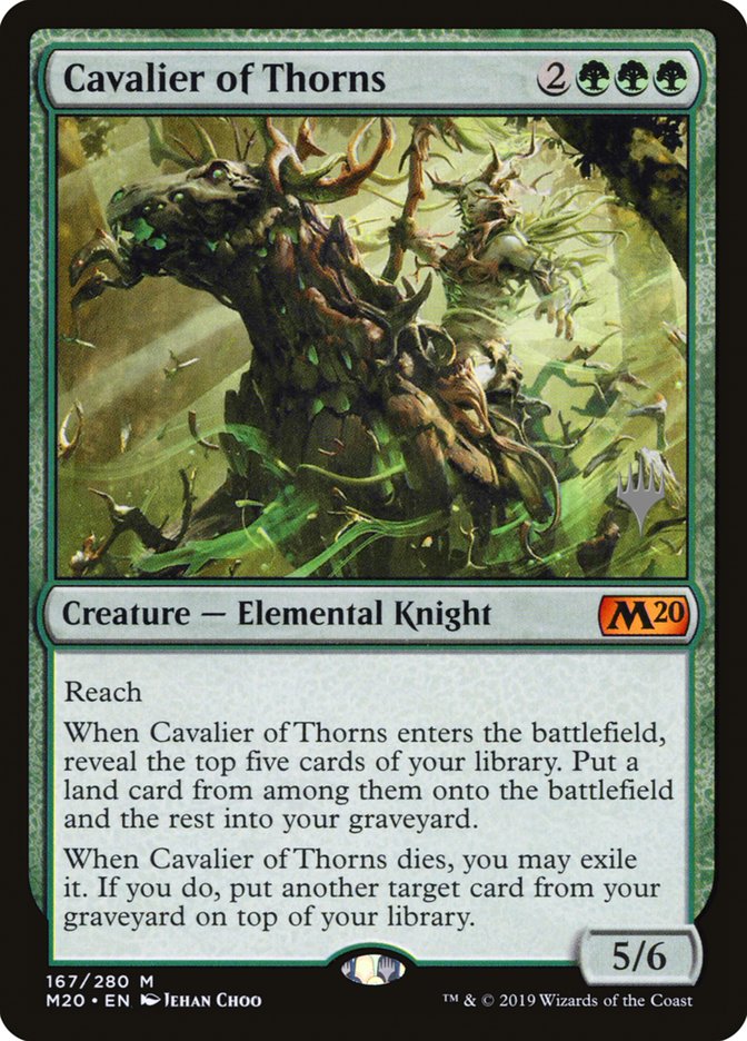 Cavalier of Thorns (Promo Pack) [Core Set 2020 Promos] | Chromatic Games