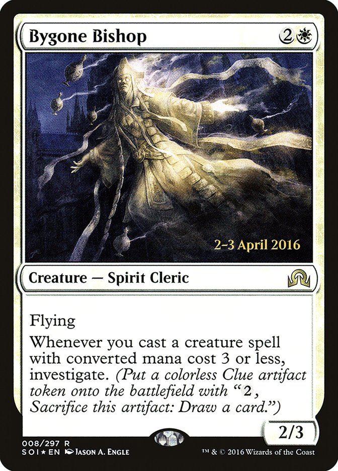 Bygone Bishop [Shadows over Innistrad Prerelease Promos] | Chromatic Games