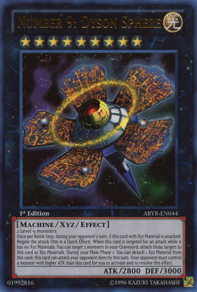 Number 9: Dyson Sphere [ABYR-EN044] Ultra Rare | Chromatic Games