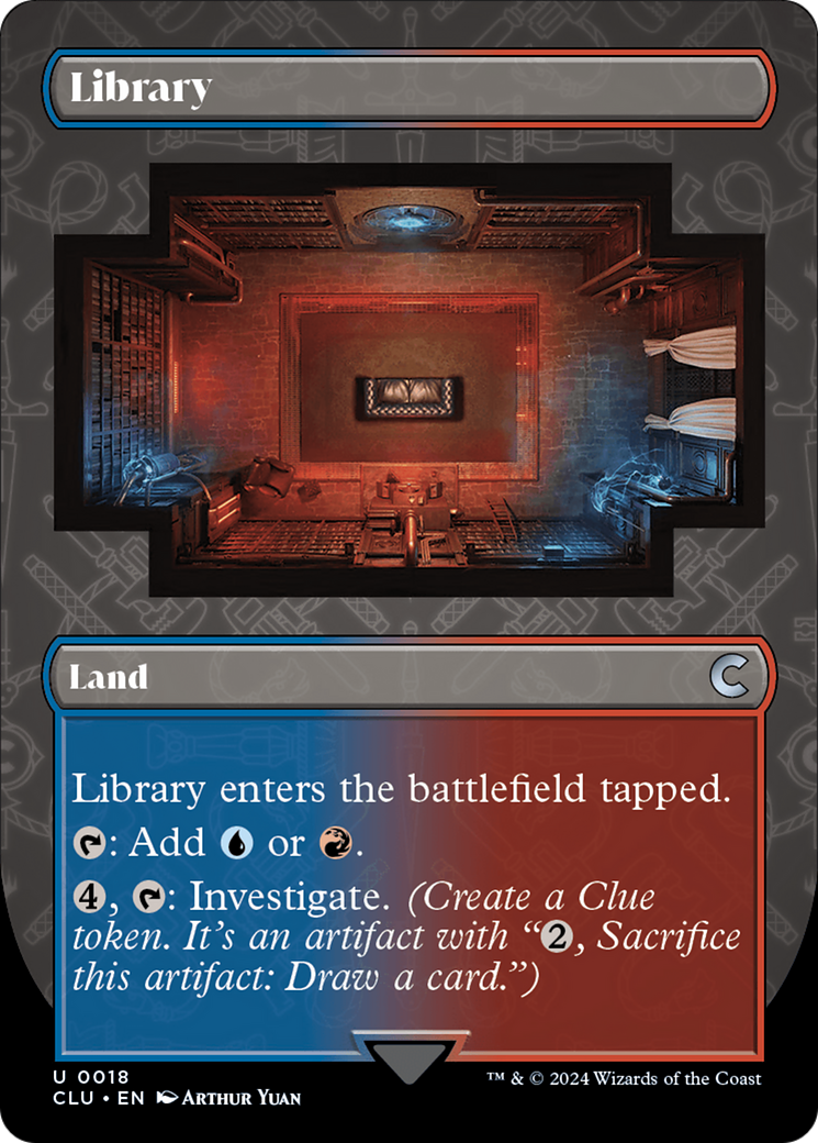 Library (Borderless) [Ravnica: Clue Edition] | Chromatic Games