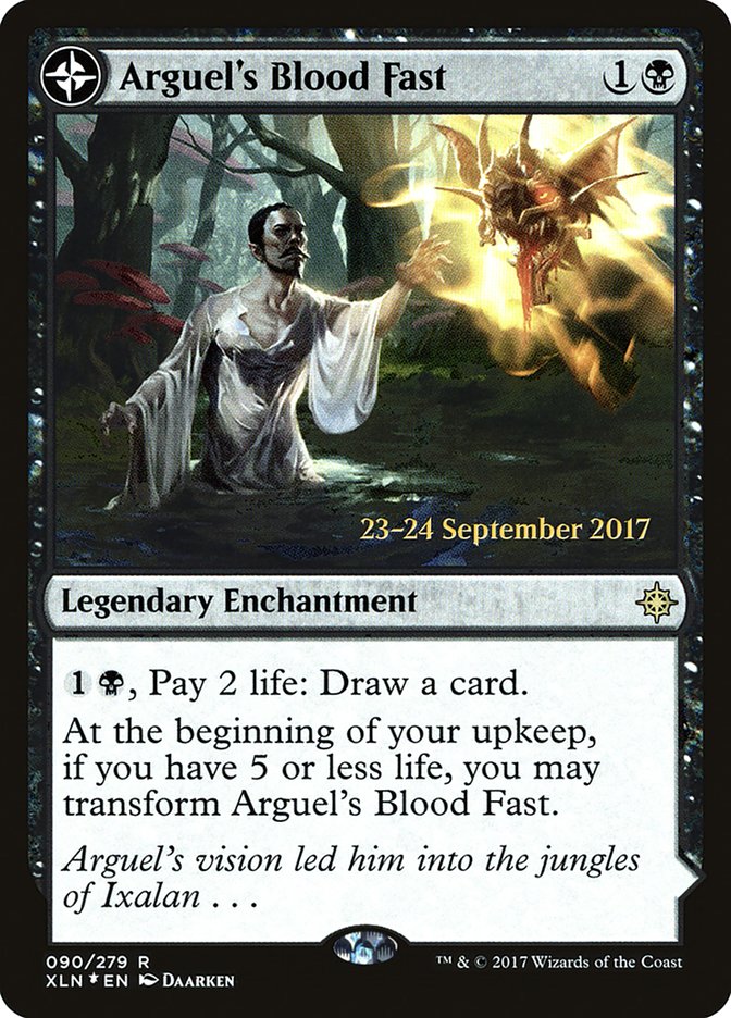 Arguel's Blood Fast // Temple of Aclazotz [Ixalan Prerelease Promos] | Chromatic Games