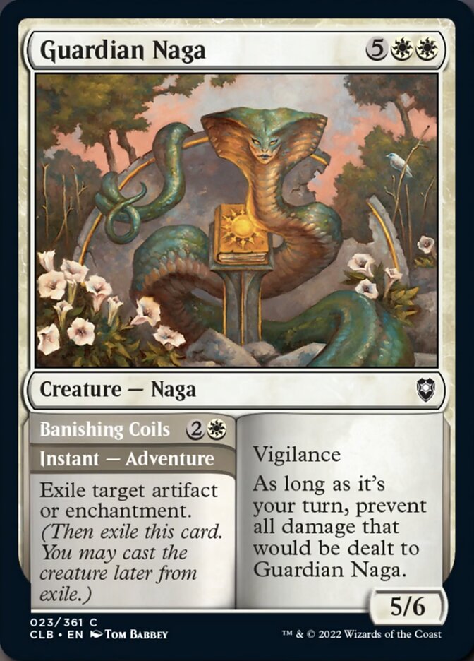 Guardian Naga // Banishing Coils [Commander Legends: Battle for Baldur's Gate] | Chromatic Games