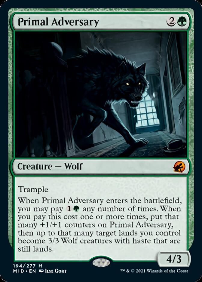 Primal Adversary [Innistrad: Midnight Hunt] | Chromatic Games