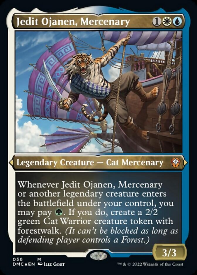 Jedit Ojanen, Mercenary (Foil Etched) [Dominaria United Commander] | Chromatic Games