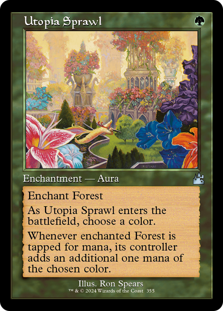 Utopia Sprawl (Retro Frame) [Ravnica Remastered] | Chromatic Games