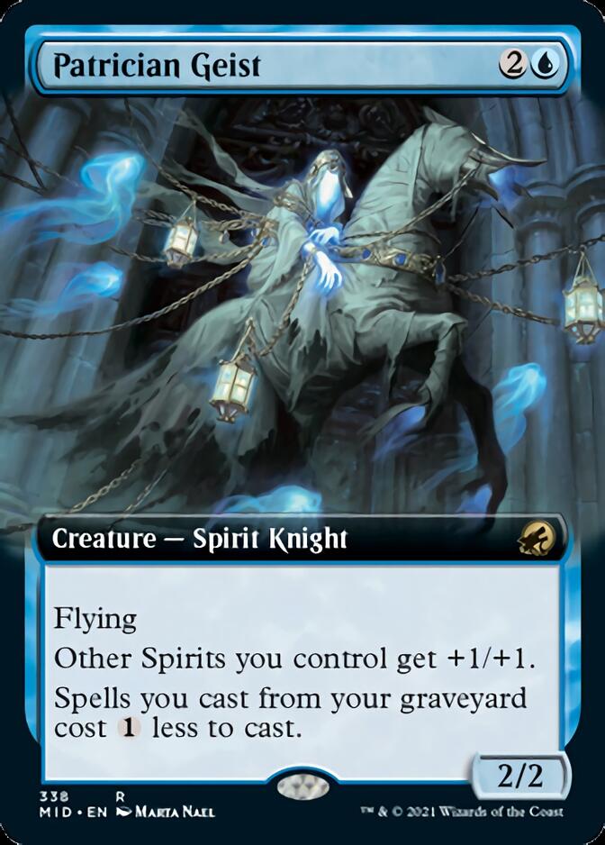 Patrician Geist (Extended Art) [Innistrad: Midnight Hunt] | Chromatic Games