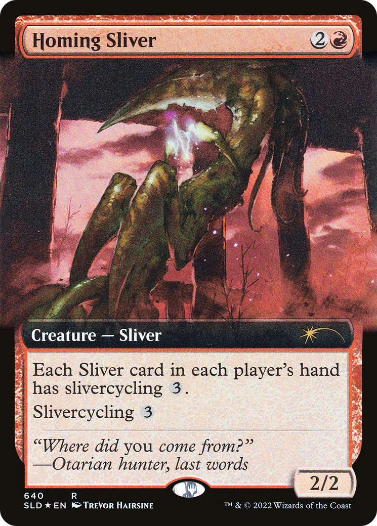 Homing Sliver (Extended Art) [Secret Lair Drop Promos] | Chromatic Games