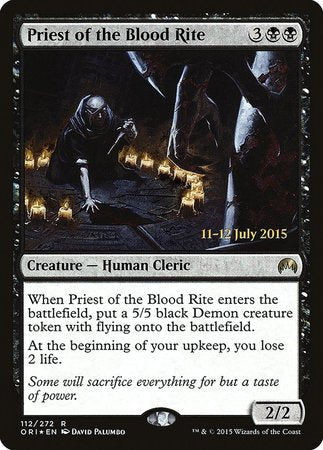 Priest of the Blood Rite [Magic Origins Promos] | Chromatic Games