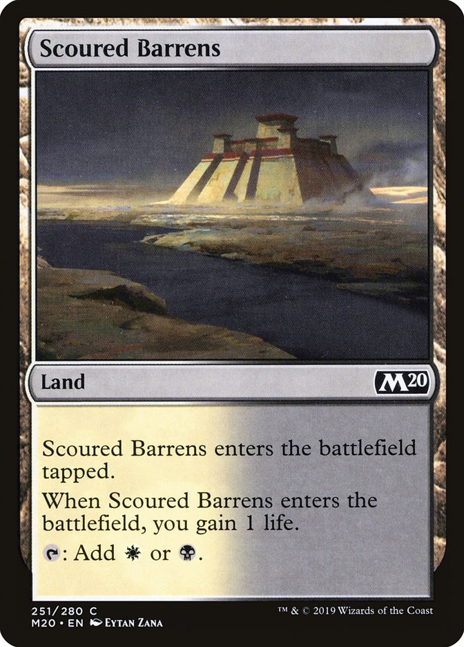 Scoured Barrens [Core Set 2020] | Chromatic Games