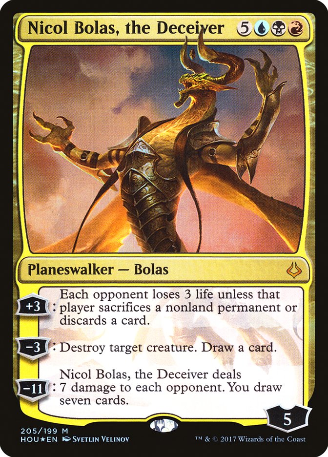 Nicol Bolas, the Deceiver [Hour of Devastation] | Chromatic Games