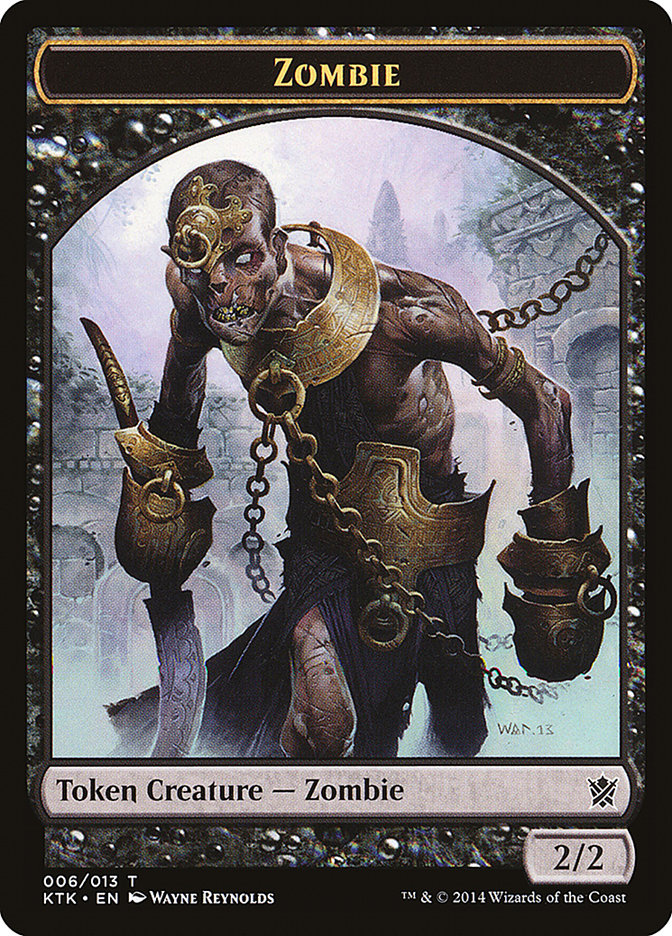 Zombie Token [Khans of Tarkir Tokens] | Chromatic Games