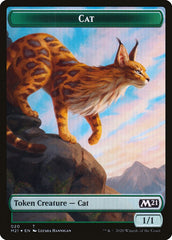 Beast // Cat (020) Double-Sided Token [Core Set 2021 Tokens] | Chromatic Games