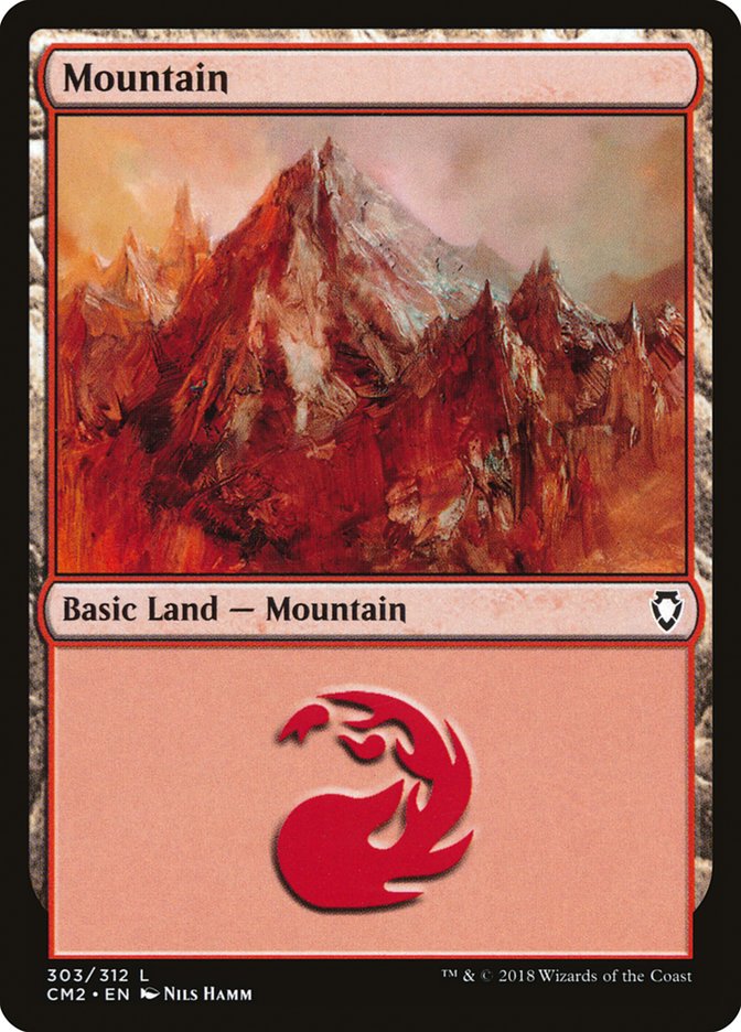 Mountain (303) [Commander Anthology Volume II] | Chromatic Games