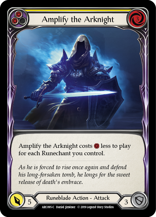 Amplify the Arknight (Yellow) [ARC095-C] (Arcane Rising)  1st Edition Normal | Chromatic Games