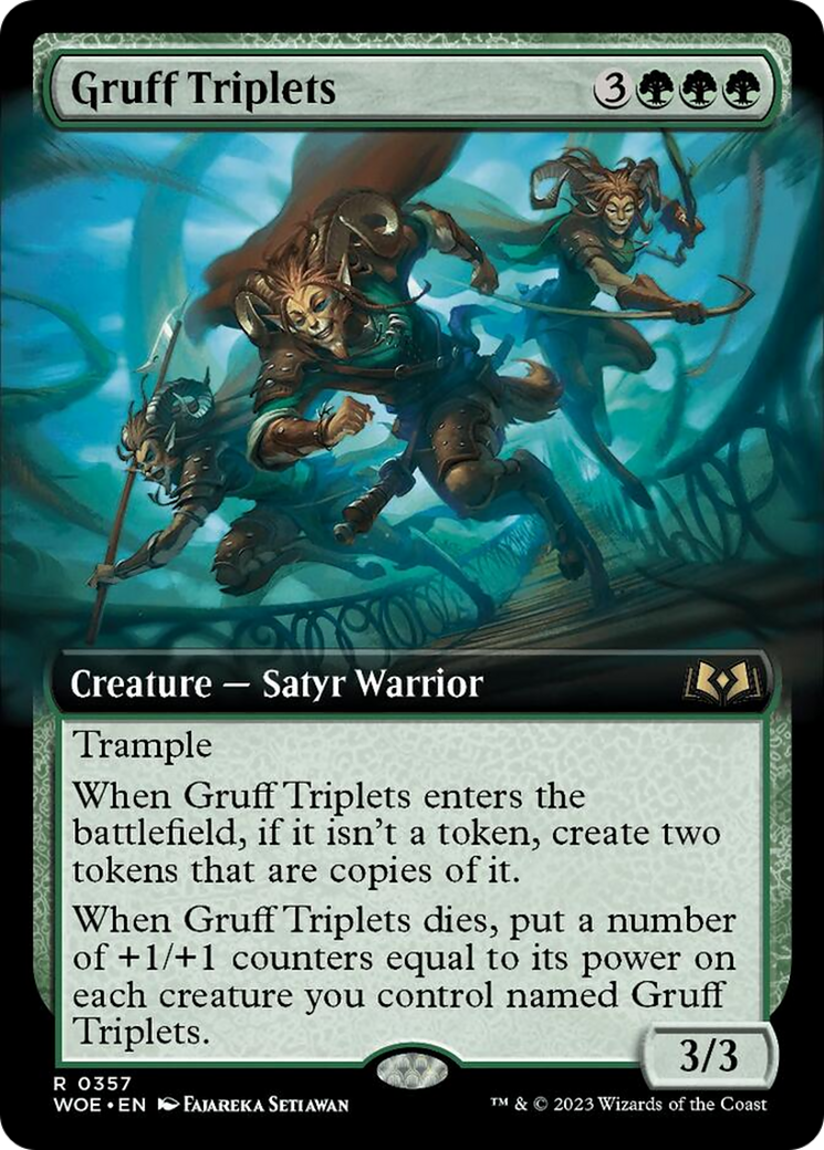 Gruff Triplets (Extended Art) [Wilds of Eldraine] | Chromatic Games