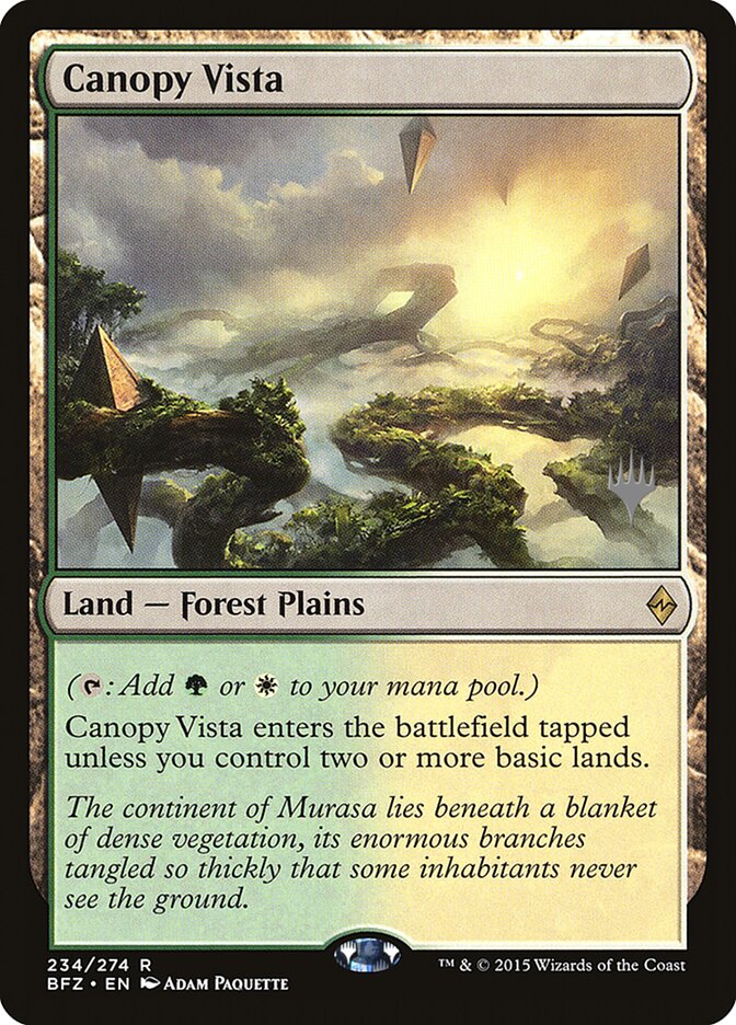 Canopy Vista [Battle for Zendikar Promos] | Chromatic Games