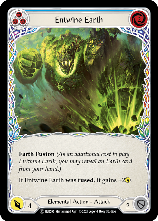 Entwine Earth (Blue) [U-ELE096] (Tales of Aria Unlimited)  Unlimited Rainbow Foil | Chromatic Games