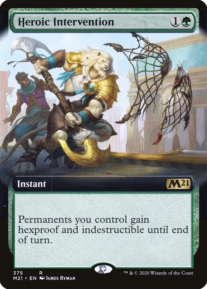 Heroic Intervention (Extended Art) [Core Set 2021] | Chromatic Games