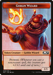 Cat (011) // Goblin Wizard Double-Sided Token [Core Set 2021 Tokens] | Chromatic Games