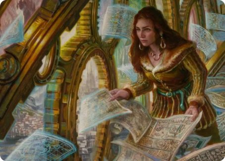 Cartographer's Survey Art Card [Innistrad: Crimson Vow Art Series] | Chromatic Games