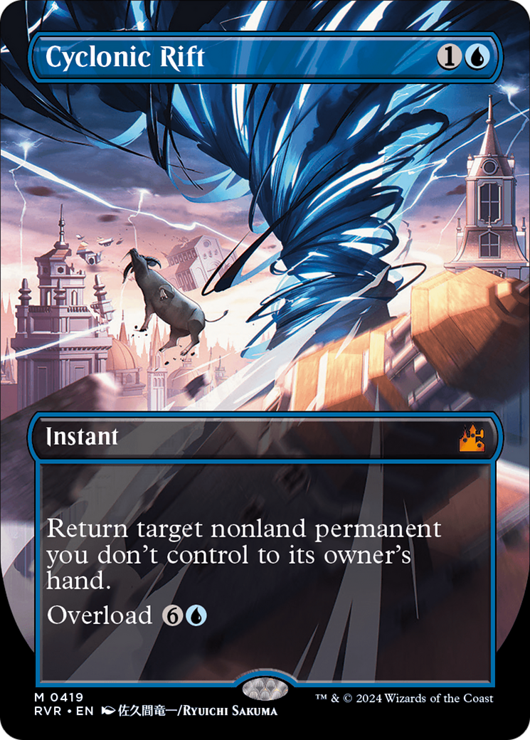 Cyclonic Rift (Anime Borderless) [Ravnica Remastered] | Chromatic Games