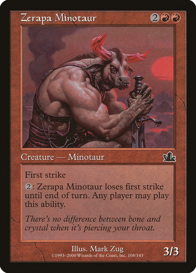 Zerapa Minotaur [Prophecy] | Chromatic Games