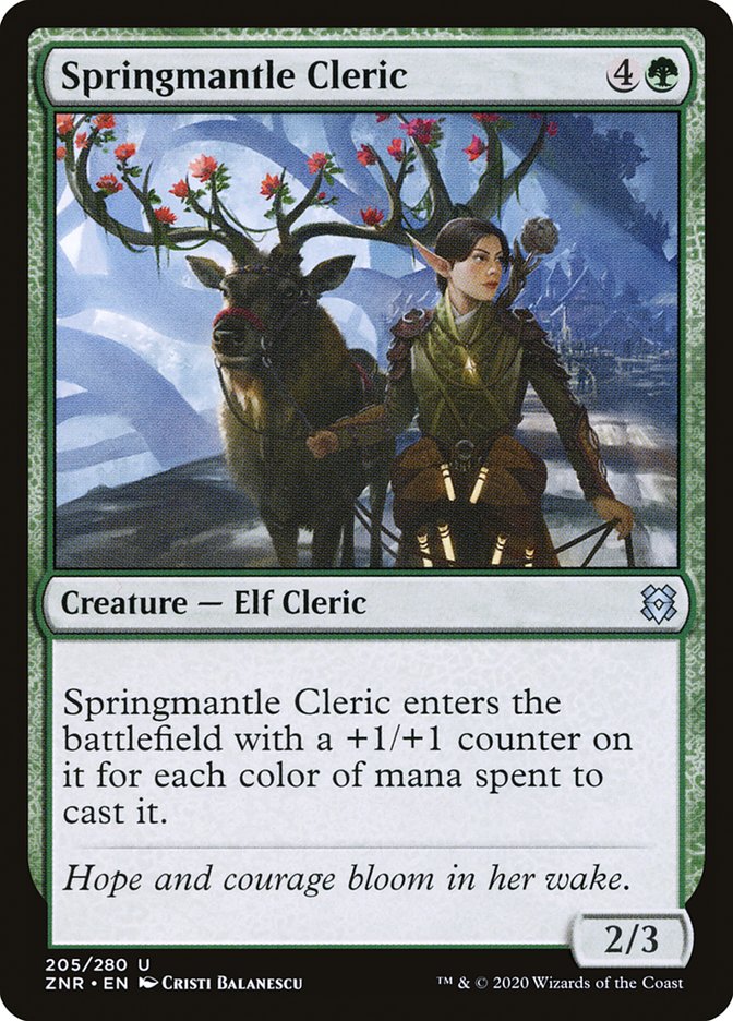 Springmantle Cleric [Zendikar Rising] | Chromatic Games