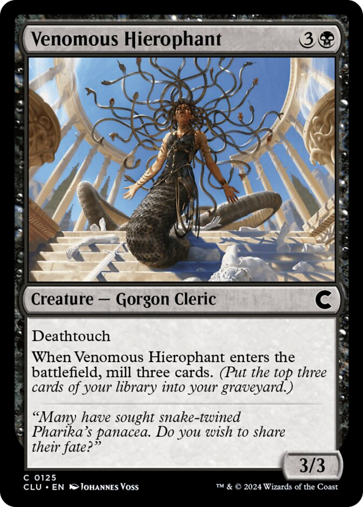 Venomous Hierophant [Ravnica: Clue Edition] | Chromatic Games