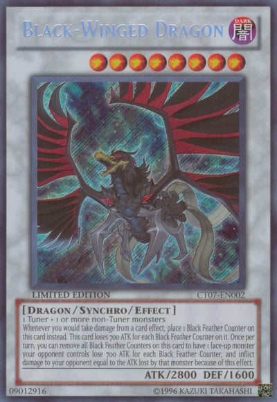 Black-Winged Dragon [CT07-EN002] Secret Rare | Chromatic Games