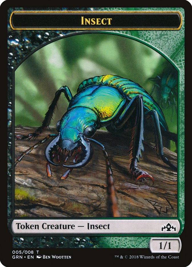 Insect Token [Guilds of Ravnica Tokens] | Chromatic Games