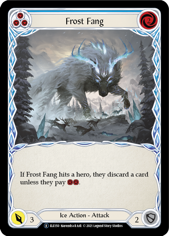 Frost Fang (Blue) [U-ELE150] (Tales of Aria Unlimited)  Unlimited Rainbow Foil | Chromatic Games