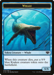 Whale // Zombie (011/036) Double-Sided Token [Commander 2014 Tokens] | Chromatic Games