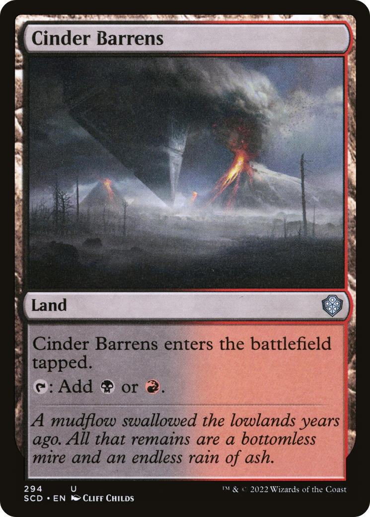 Cinder Barrens [Starter Commander Decks] | Chromatic Games