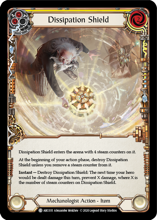 Dissipation Shield [U-ARC035] (Arcane Rising Unlimited)  Unlimited Rainbow Foil | Chromatic Games